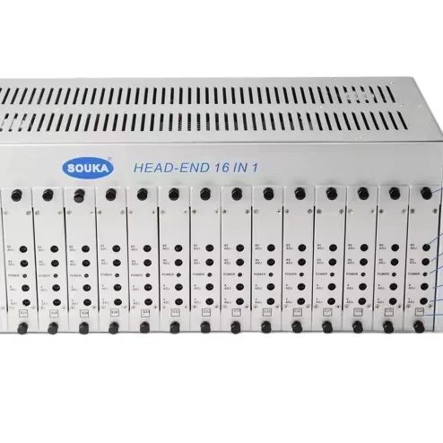 TV HEAD-END 16 في 1 SK-16M Modulator AV/HD إلى RF تناظري لنظام الفندق من الألياف الضوئية #3