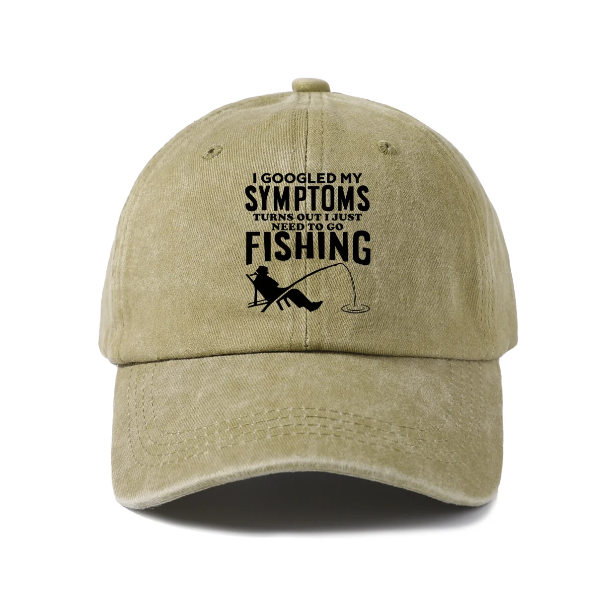 Classic Decorative Graphic Graphic Baseball Cap, Vintage Washed Adjustable Unisex Dad Hat, Casual Gift