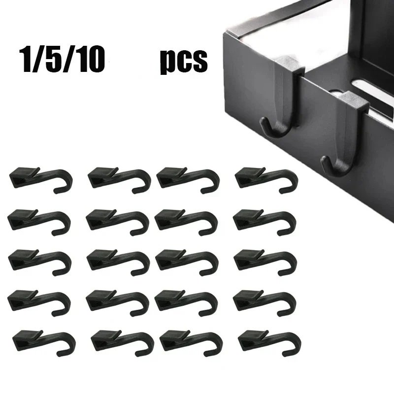 1/5/10Pcs Mini Hanger Clip Storage Shelf Storage Hooks Bathroom Clothes Household Storage Holders Racks Kitchen Accessories