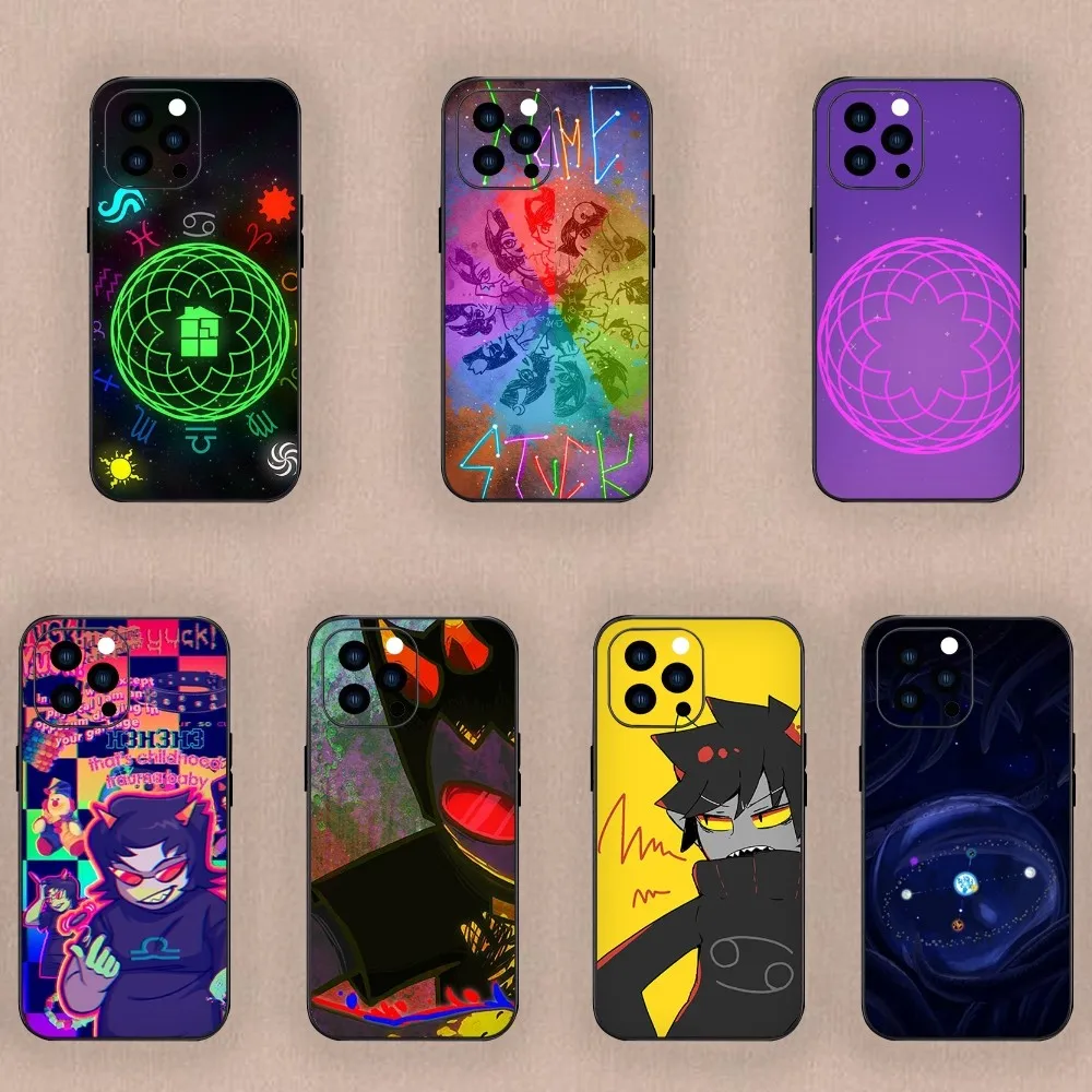 Cartoon H-Homestuck Phone Case For Samsung S24 S23 S22 S21 S20 Plus Ultre Note S20 FE Black Case