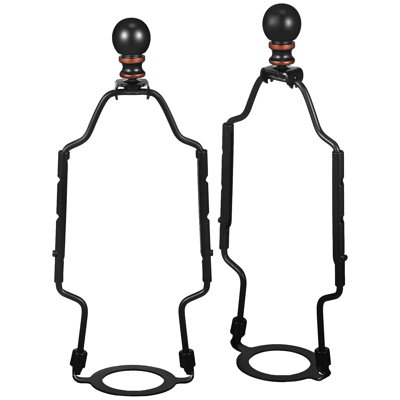 Support d'abat-jour amovible, Kit de bricolage, pièces de rechange, harpe, lampadaire de bureau, installation facile, large plage, fer pratique, 2 pièces