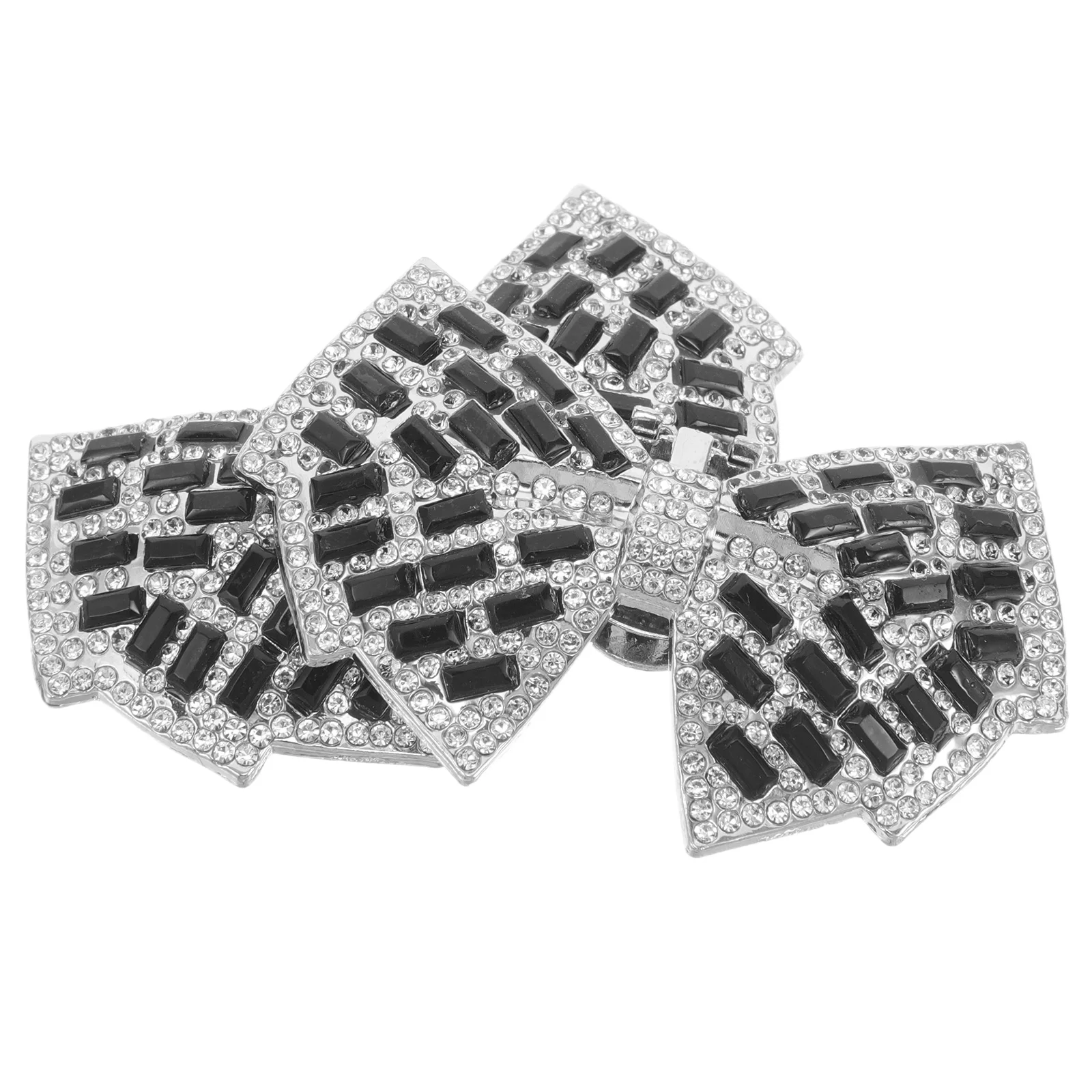 

2PCS High Heels Accessories Bowknot Clips Detachable Silver Bride Decorations Women Wedding Party Shoe Buckles Shoe Clips