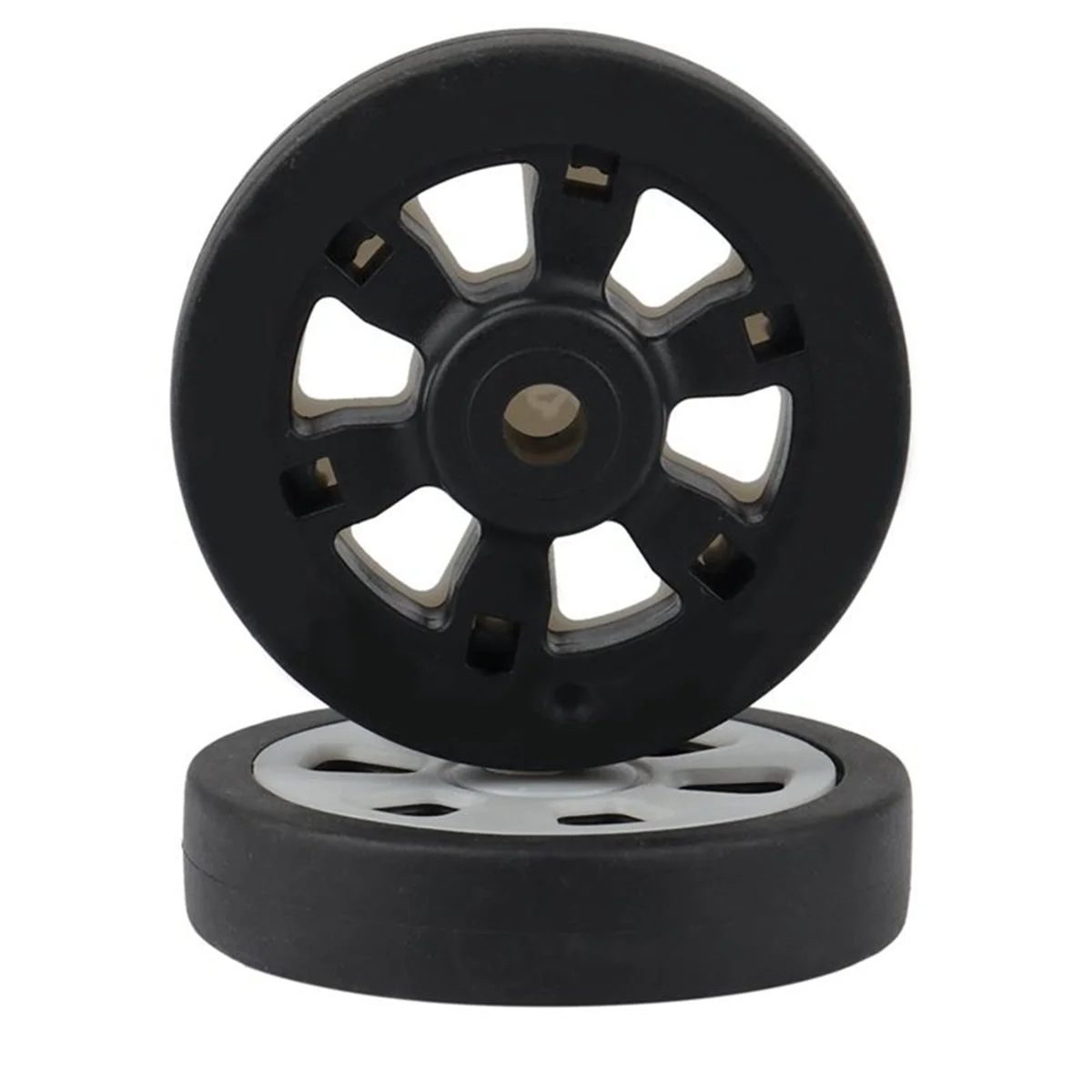 8X Luggage Accessories Wheels Aircraft Suitcase Pulley Rollers Mute Wheel Wear- Parts Repair 55X12Mm