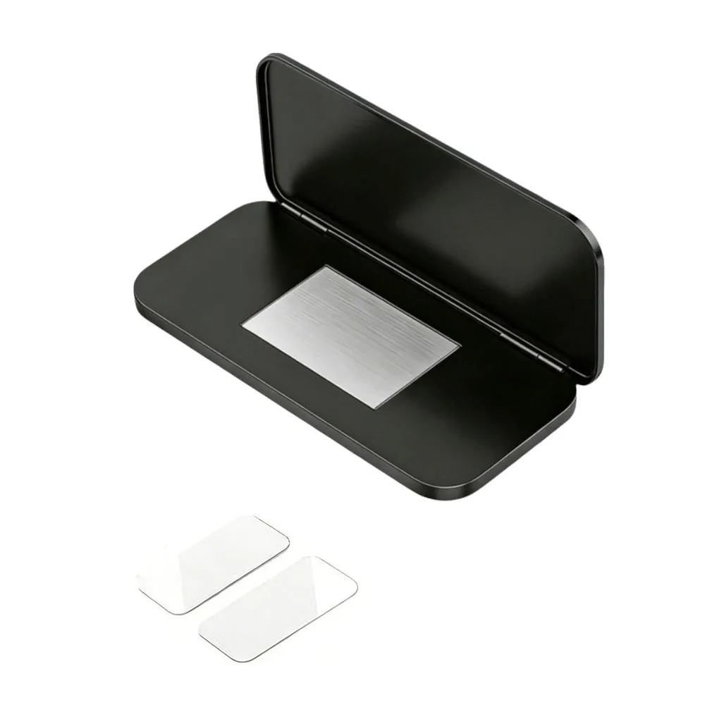 4 Set Ultra-Thin Magnetic Cabinet Door Catch Stainless Steel No Drill Cabinet Catch Quiet Closure Self-Adhesive Drawer Closer