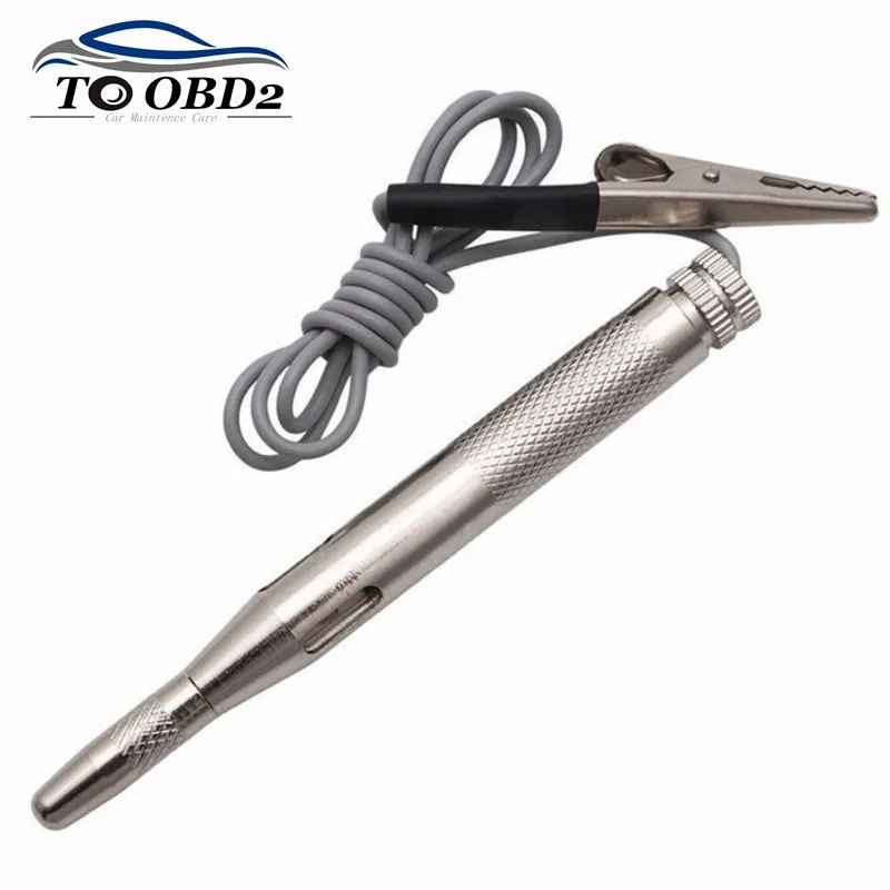 

2024 Новый датчик постоянного тока 6 В 12 В 24 В Система освещения Тестовый зонд Лампа Автомобильный тестер цепей Лампа Тест напряжения Ручка Детектор Медь