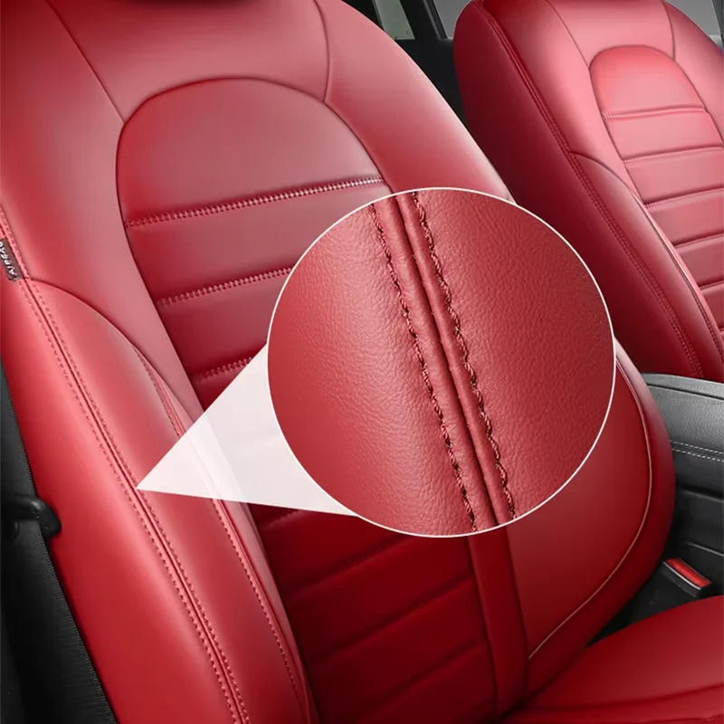 بو الجلود مخصص صالح مقعد السيارة يغطي ل MG مولان MG5 MG6 MG4 ZS HS EV وسادة خصر المضادة للانزلاق الفاخرة اكسسوارات السيارات الداخلية