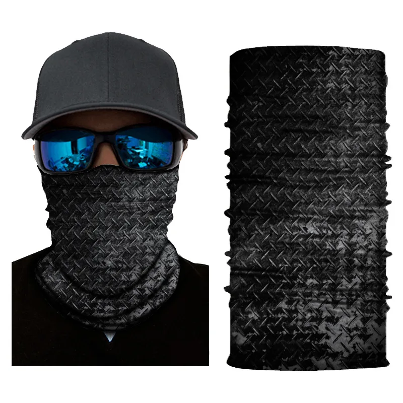 Bandana Men Half Face Mask assorbe il sudore traspirante Face Shield Tube sciarpa Running Cycling Outdoor 304cuello Sports Mask