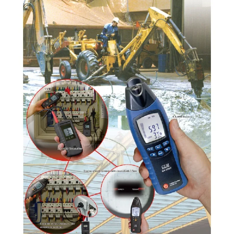 【2026】 CEM DT-1012 Digital Portable Cable Locator With 1 Year Warranty Industrial Use