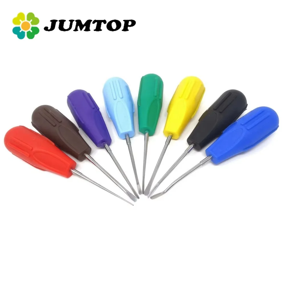 

JUMTOP 8Pcs Dental Luxating Root Elevators Screwdriver Surgery Extracting Apical Root Elevator Dentistry Surgical Instrument