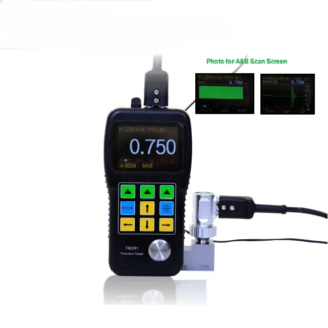 CE Certificated Portable Digital Ultrasonic Thickness Tester Ultrasonic Coating Thickness Gauge