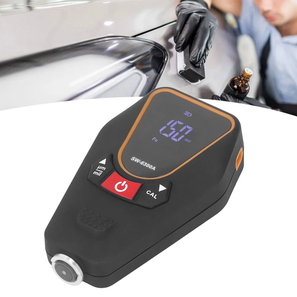 

SW-6300A Paint Digital Coating Thickness Gauge Meter For Surface Inspector, Paint Film Gauge, Coating Thickness Gauge