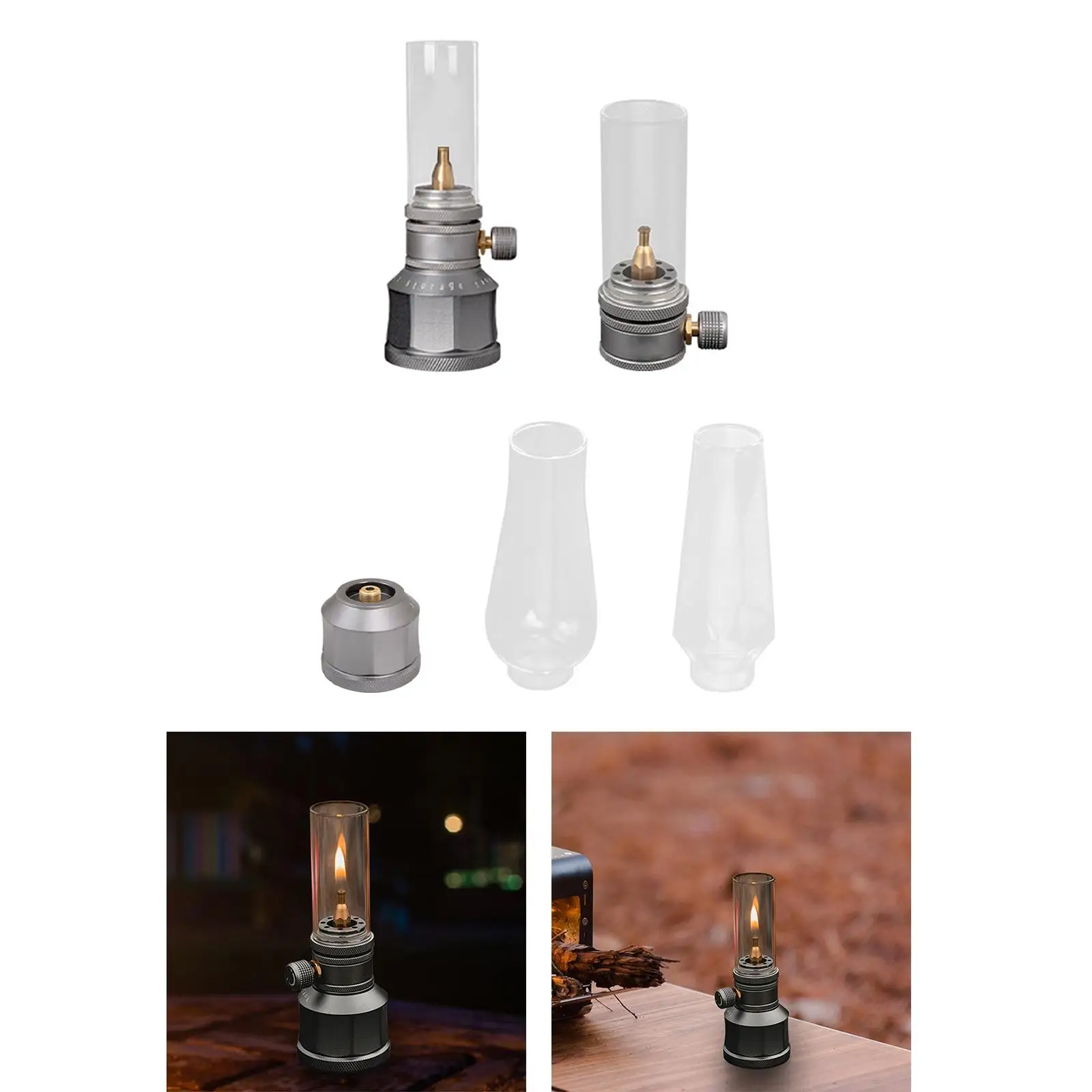 Imagem -03 - Outdoor Camping Gás Lamp Candlelight Fuel Lamp For Travel Caminhadas Piquenique