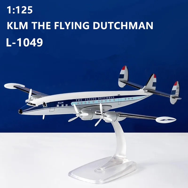 

1:125 Новый Летающий Голландец KLM L-1049 Airlines ABS Пластиковая модель самолета Игрушечная модель самолета Дисплей Коллекция фанатов