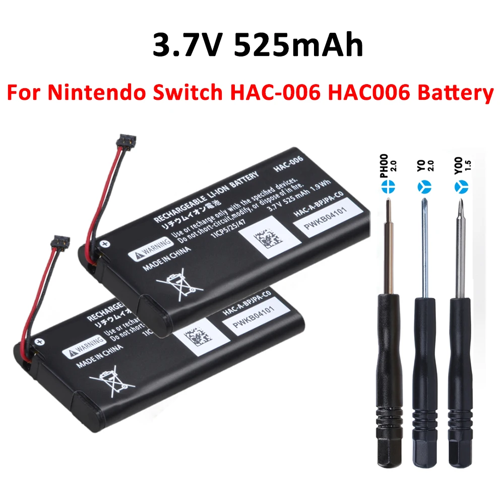 3.7V 525mAh HAC-006 HAC006 Battery for Nintendo Switch HAC 006 HAC-015 HAC-016 HAC-A-JCL-C0 HAC-A-JCR-C0 Switch NS Joy-Con