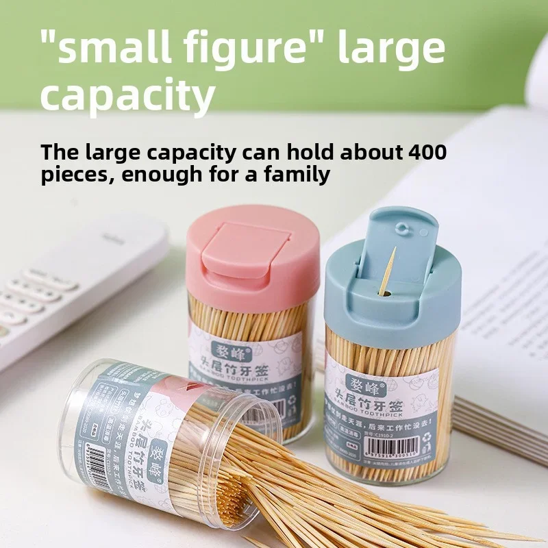 Creative High End Double Headed Toothpicks for Home Restaurant Fruit Snacks Disposable Fine Toothpicks Portable