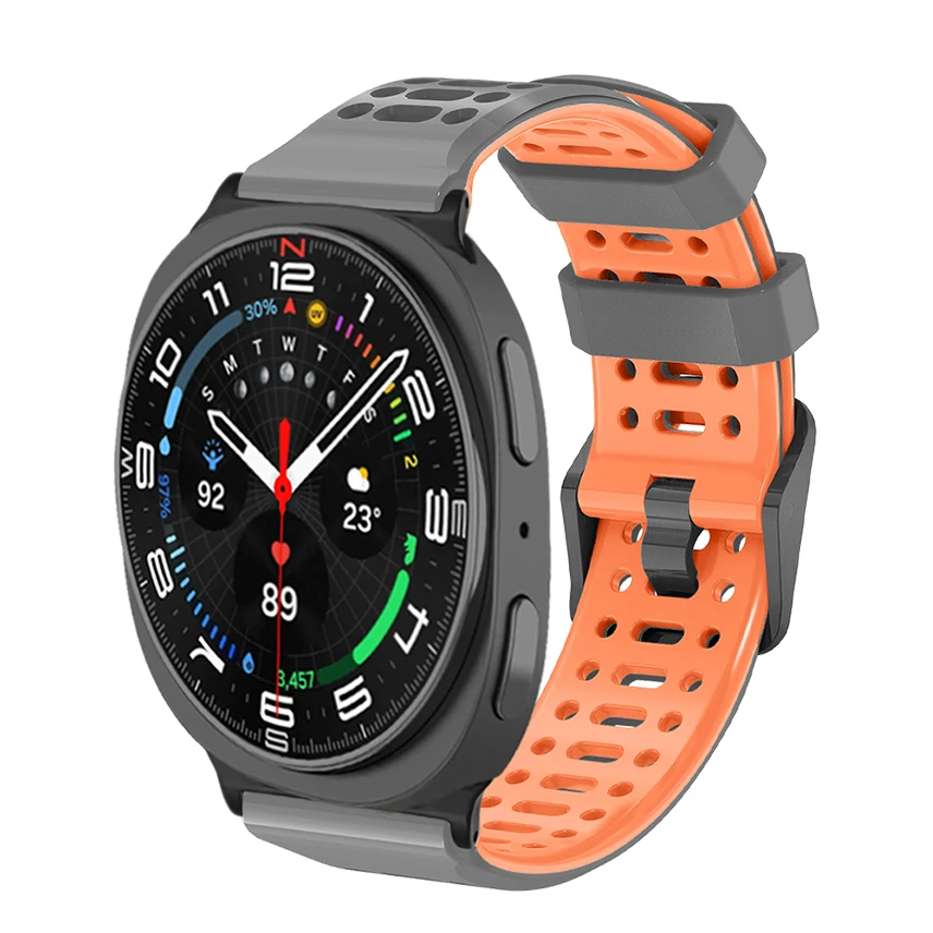 

Silicone Loop Band For Samsung Galaxy Watch 8 Bracelet Breathable Air Holes Quick Release Sport Strap for Samsung Galaxy Watch 8