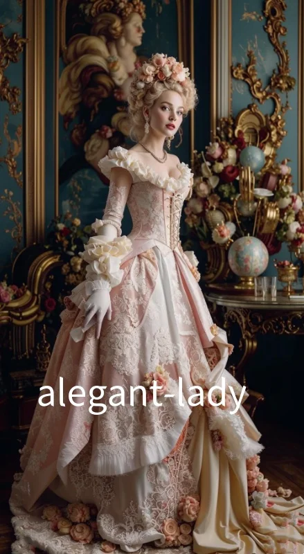 

Винтажное розовое бальное платье на заказ, сказочное викторианское вечернее платье, платье эпохи Возрождения 18 века, платье для особых случаев