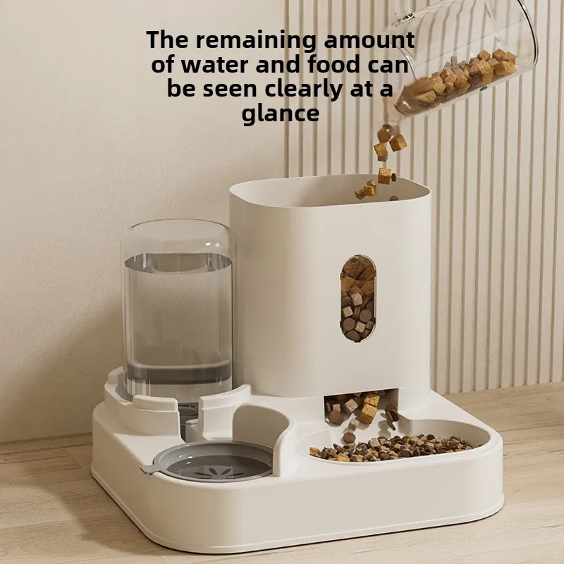 New automatic cat feeding and water dispenser, dog bowl, cat basin, universal water dispenser, cat bowl, pet supplies