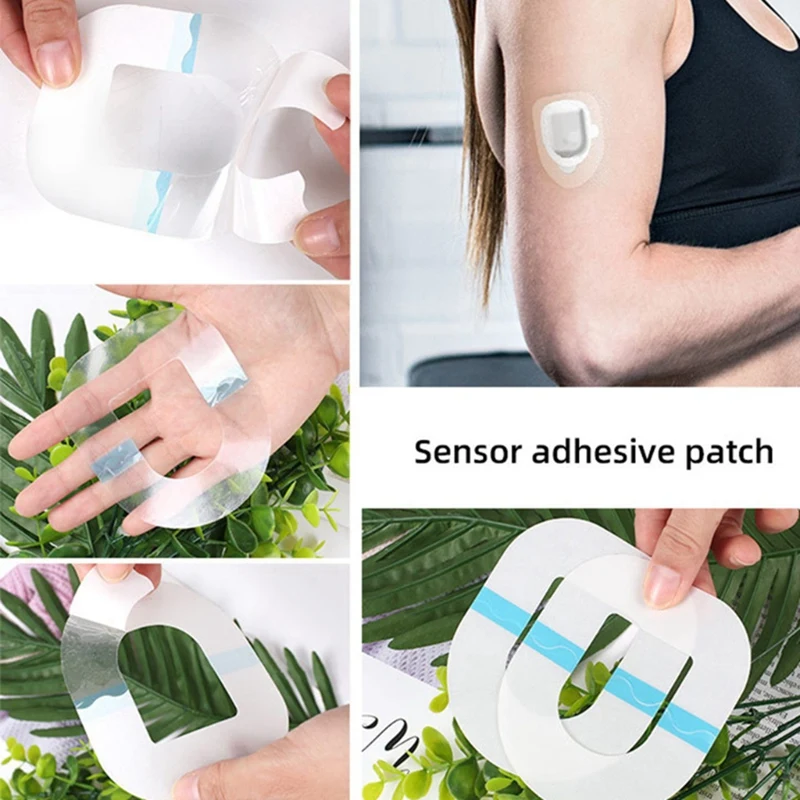 10Pcs Sensor Adhesive Patch Clear Sensor Overpatch Invisible Glucose Monitor Sticker Overpatch