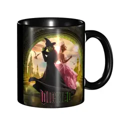 Wicked Musical Movie Merch Mug Novelty Coffee Cup Elphaba and Glinda Print Logo Cup