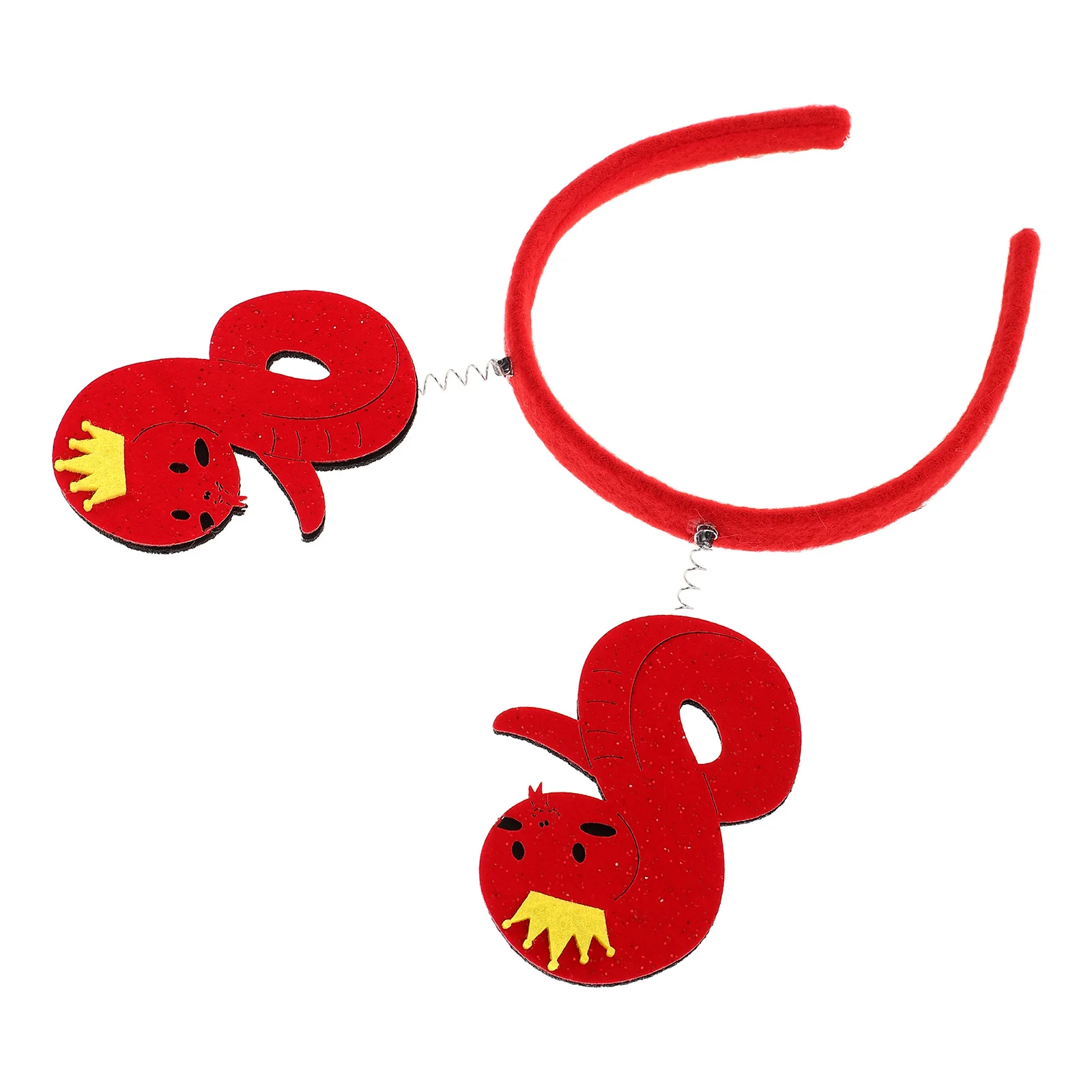 لطيف الأفعى على شكل عقال ل 2025 السنة الصينية الجديدة زينة الحفلات ناي الأحداث بريق الترتر إكسسوارات الشعر