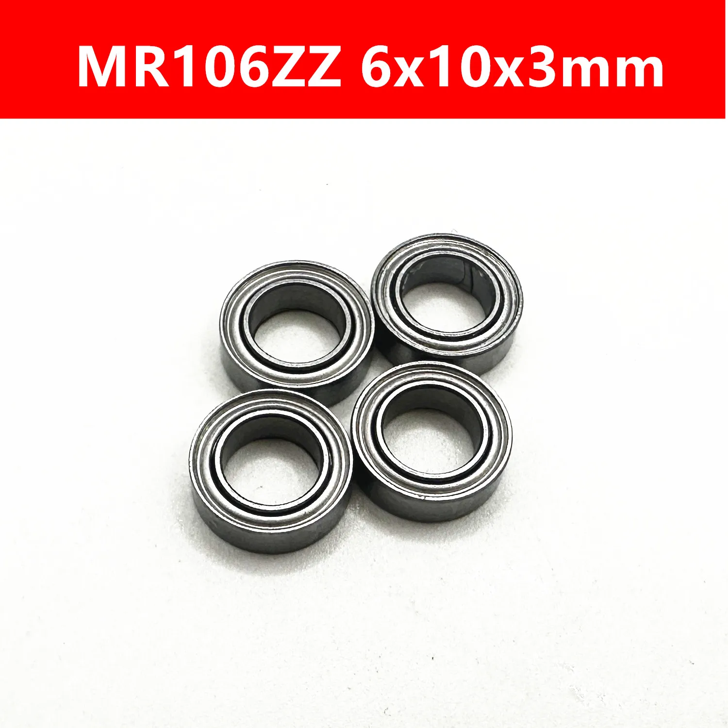 50Pcs MR106ZZ L-1060ZZ 6x10x3mm Deep Groove Ball Bearing Miniature Bearing Advanced High Quality MR106Z MR106