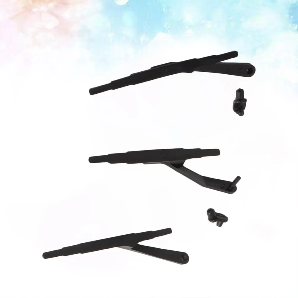 

2pcs Black Plastic Wiper Decor Accessories For 1/10 Rc Crawler Car 4-4 Scx10 Rain Simulator Truck Utility Enhancement Headlight