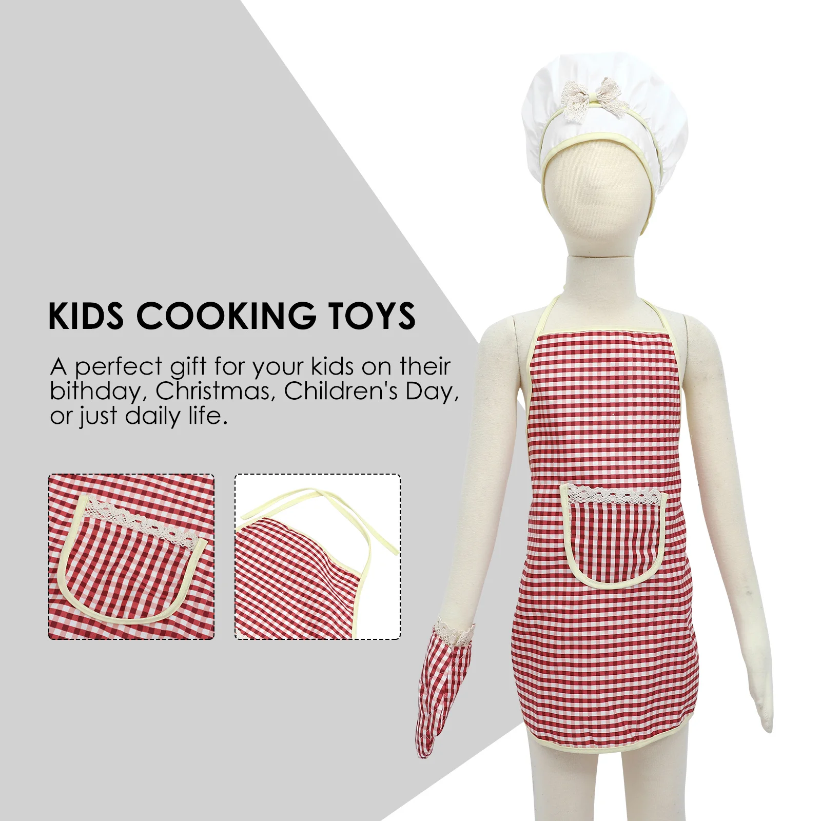 1 مجموعة أطفال التظاهر الخبز عدة خشبية الطبخ الشيف دور اللعب أدوات المطبخ هدية عيد ميلاد للأطفال الخبز مجموعة طاولة المطبخ #6