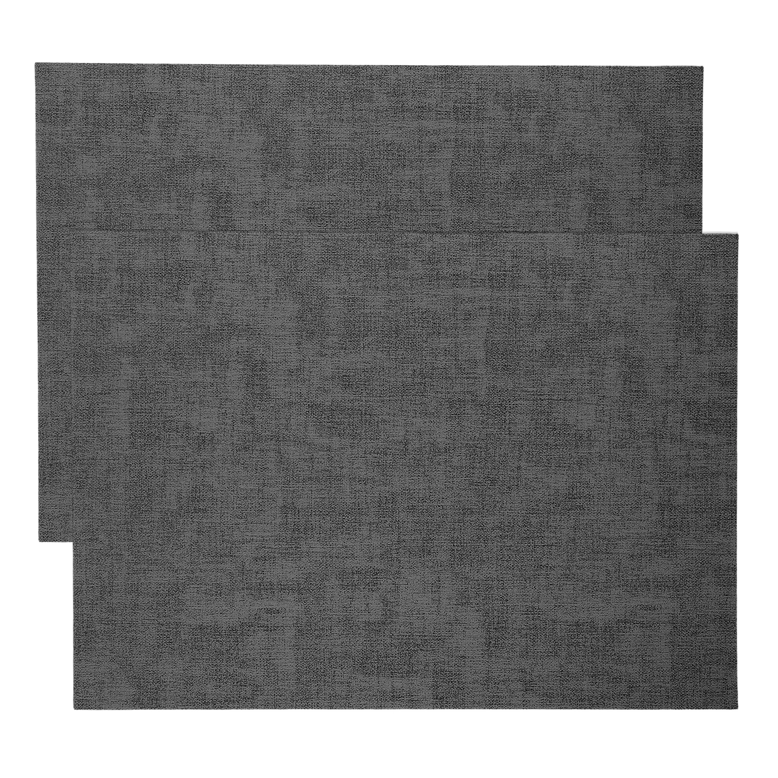 

2Pcs Faux Double-Sided Waterproof Placemat Heat Resistant Dining Table Mat Home Hotel Protective Table Mat