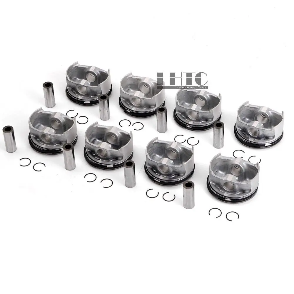 8pcs Pistons Rings Set  Φ92mm For BMW 545i 645Ci 745i X5 E53 E60 E61 E63 E64 E65 E66 N62B44 4.4L V8