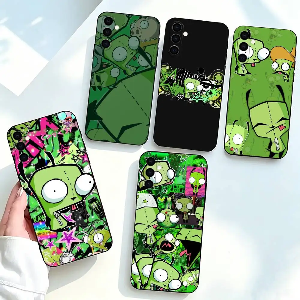 Madness-s Invader Zim Gir  Phone Case For Samsung Galaxy A73,A72,A71,A70,A53,A52,A51,Others Soft Black Cover