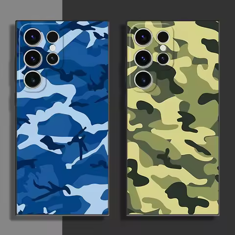 Camouflage Phone Case for Samsung Galaxy S22 Plus S21 5G S21 FE S24 S25 Ultra S20 S23 Ultra S22 Ultra Cover