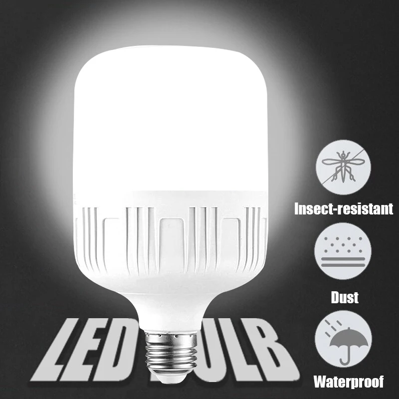 Sound Sensor LED Bulb Voice Light Control Garage Lamp E27 AC220V Cold White 6500K For Stair Pathway Warehouse Graden