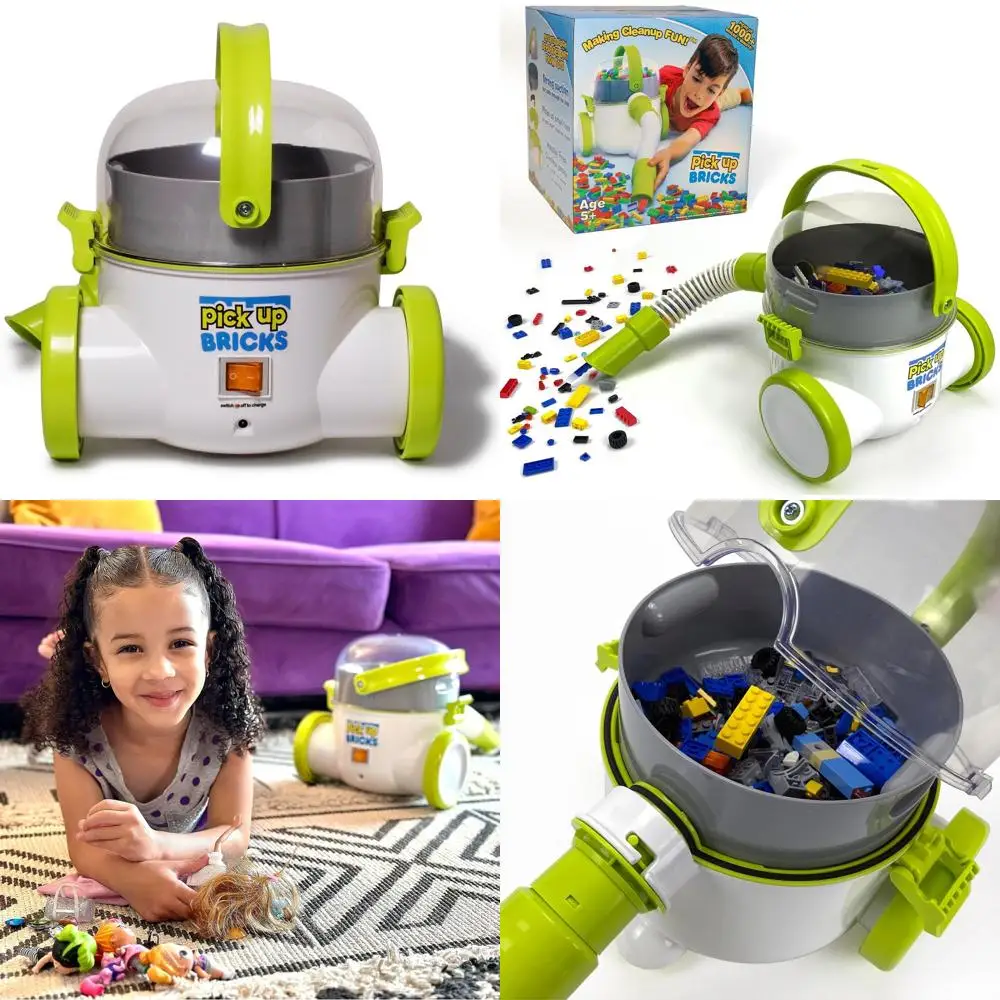 Zabawka odkurzacz dla dzieci, kompatybilna z klockami, LEGO, lalkami LOL i innymi, dla dzieci w wieku 4-9 lat