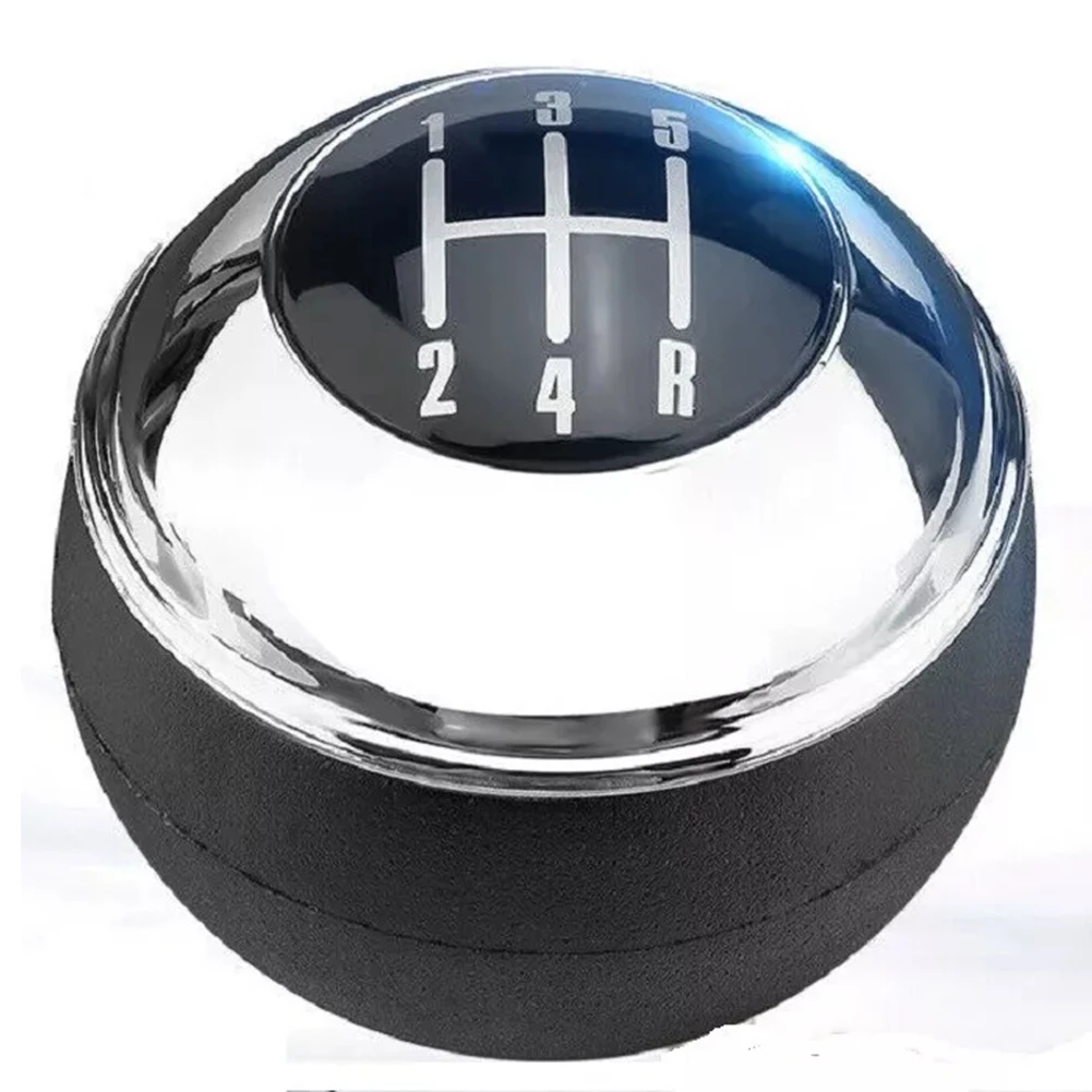 Car Interior Modification Leather Chrome Chrome Gear Shift Knob Gear Shifter As Shown In The Figure High Universality Fitment