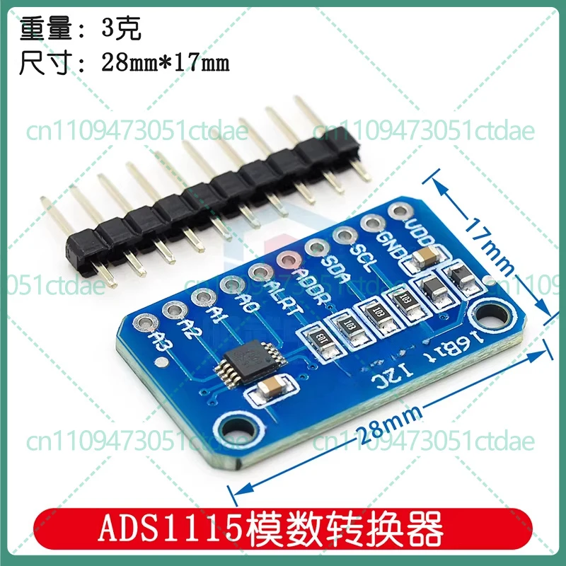 5-25pcs for ADS1115 Ultra-Small 16-Bit Precision ADC Module 4-Channel