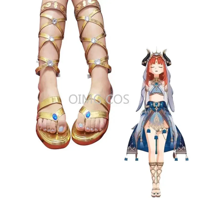 

Genshin Impact Nilou Cosplay Shoes Anime Chinese Style Halloween for Women Game Role playing props