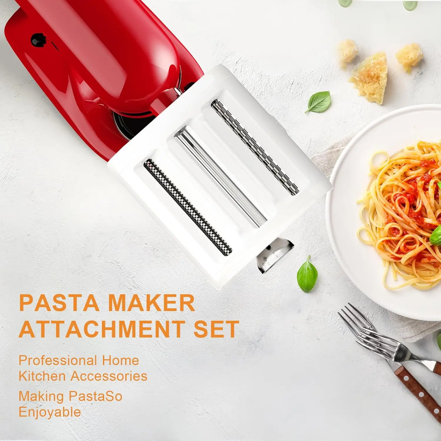 ta Maker Machine - Electric Pasta Makers Attachment Set 3-In-1 For Kitchenaid Stand Mixers Noodle Maker Kit Included Sheet