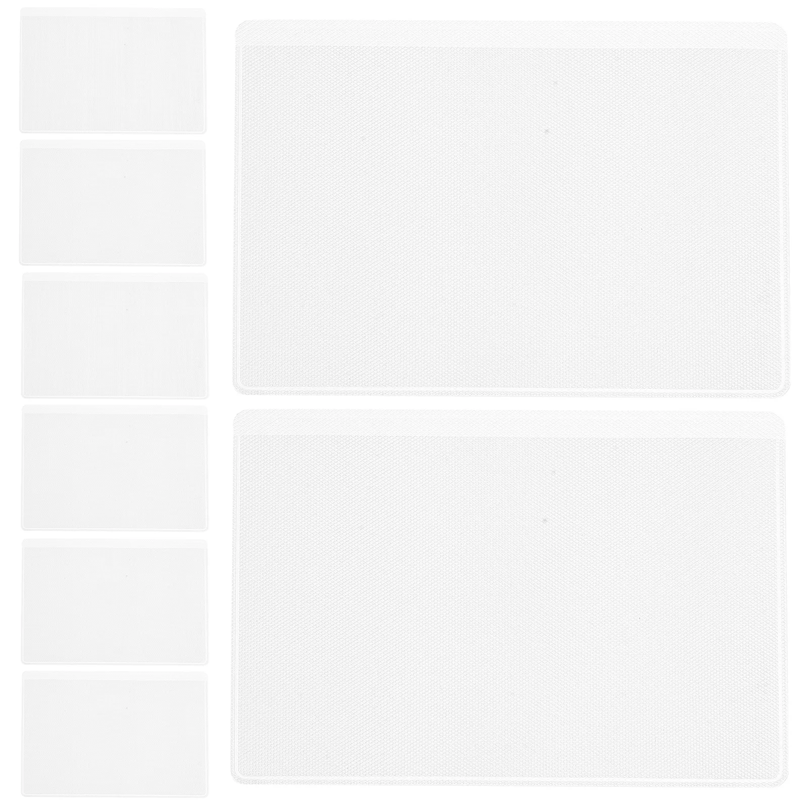 50 Pcs Card Sleeves Business Protection Case Protector Water Proof Clear Badge Access Holder Transparent