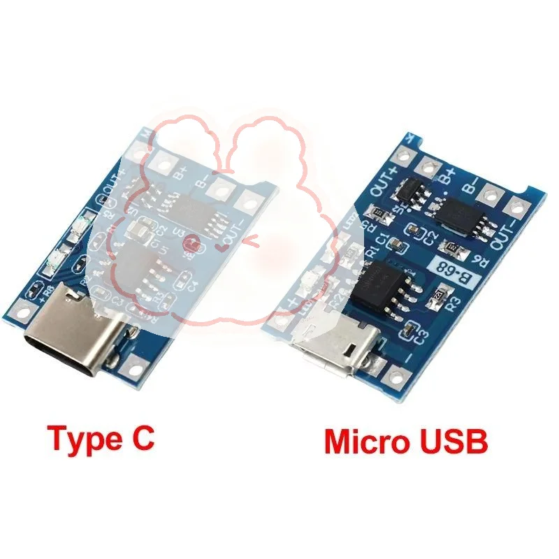 1A Lithium Battery Charger PCB Module Multiple Interfaces Low Heat Fast Charging for DIY Portable Power Bank Making