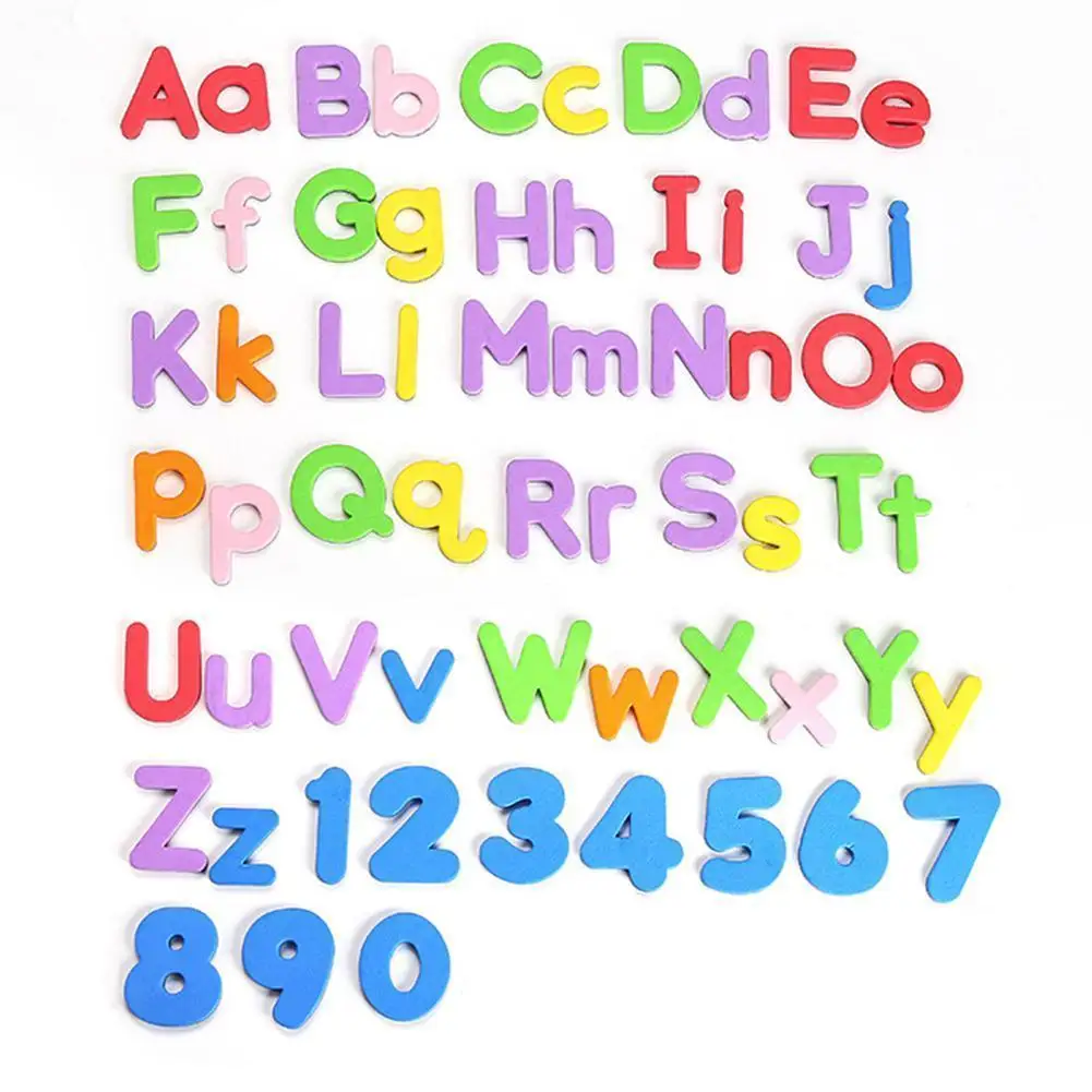 26pcs Magnetic Letter Numbers Alphabet Fridge Magnets Colorful ABC 123 Educational Kids Learning Spelling Counting Education Toy