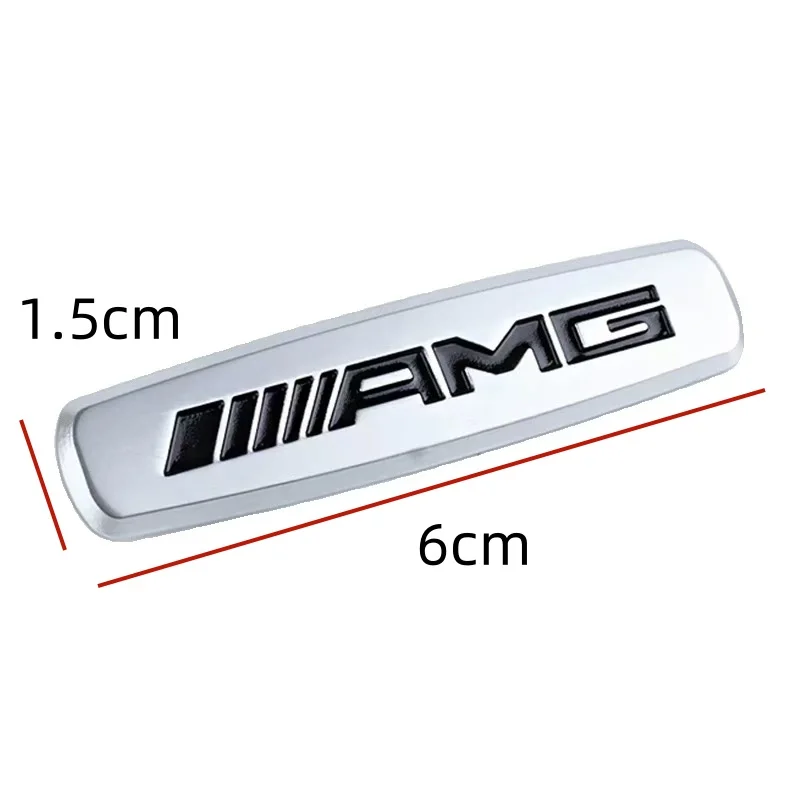Emblema para assento de carro AMG, clipes para encosto de cabeça, decoração de console, emblema decorativo, adesivo para decoração interior, acessórios.