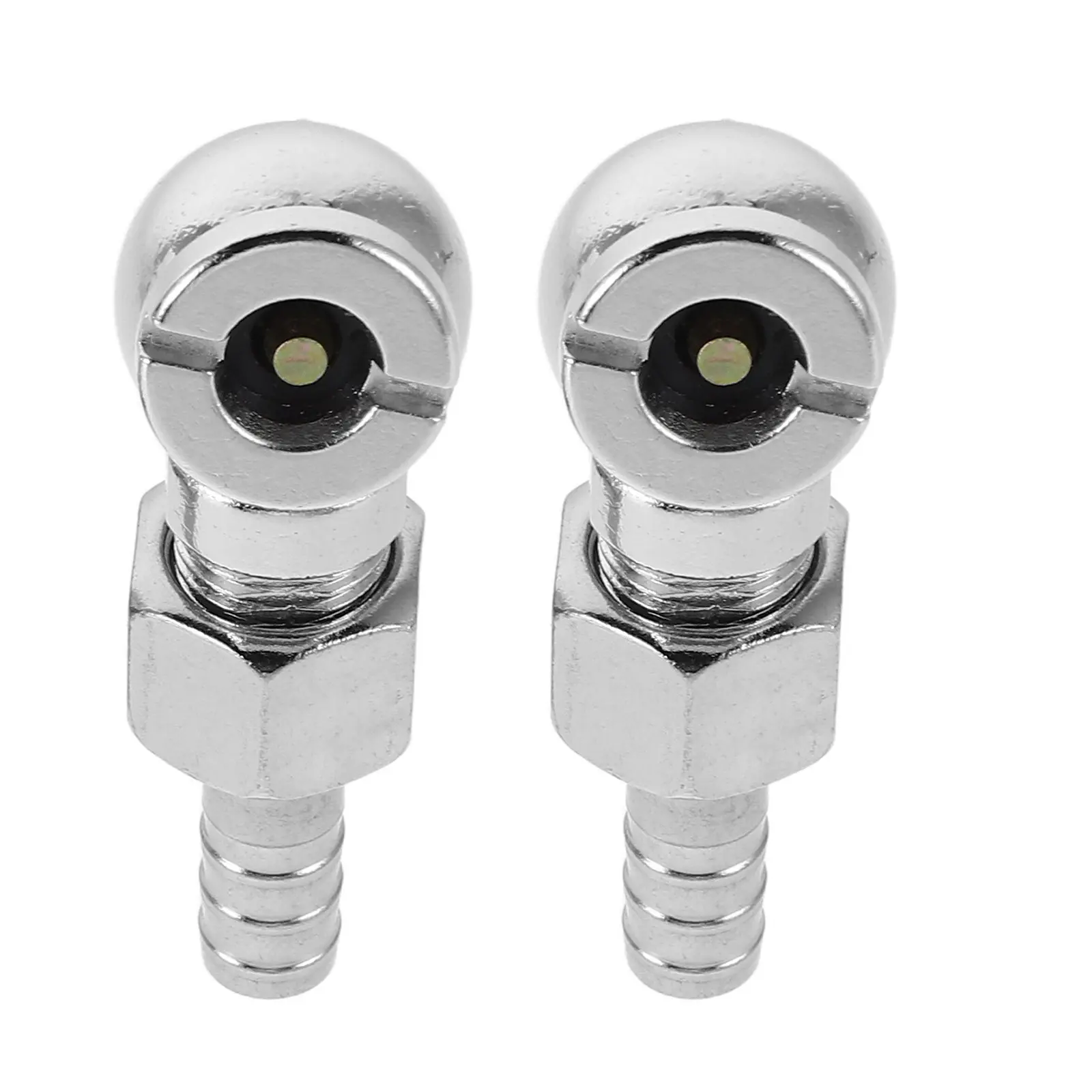 2Pcs Universal Car Tire Inflator Nozzle Zinc Alloy Ball Foot Quick Connect Air Chuck for Fast Secure Tire Inflation All Vehicles