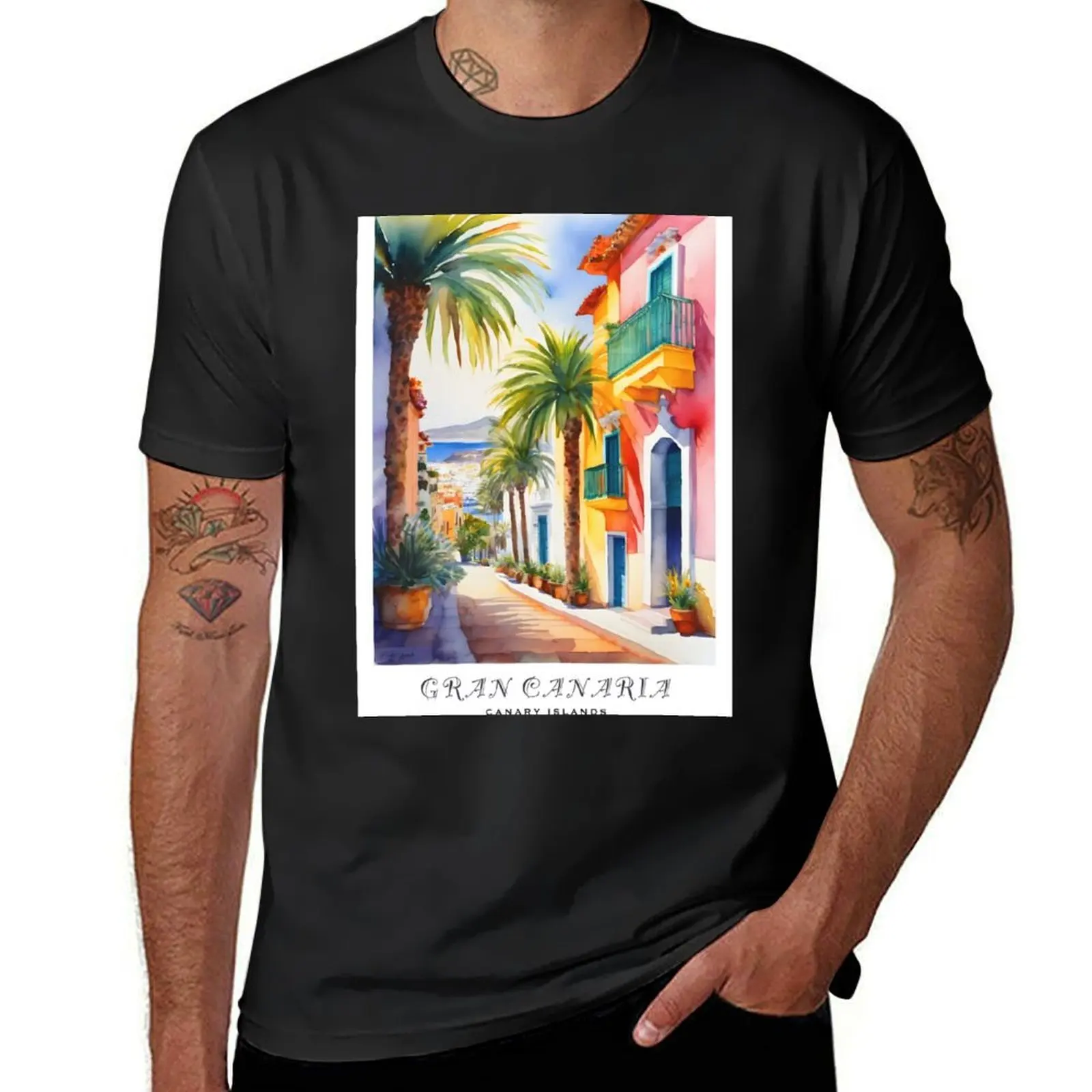 GRAN CANARIA : / Spain : Tropical Paradise: Embracing the Beauty of Gran Canaria T-Shirt Aesthetic clothing tshirts for men