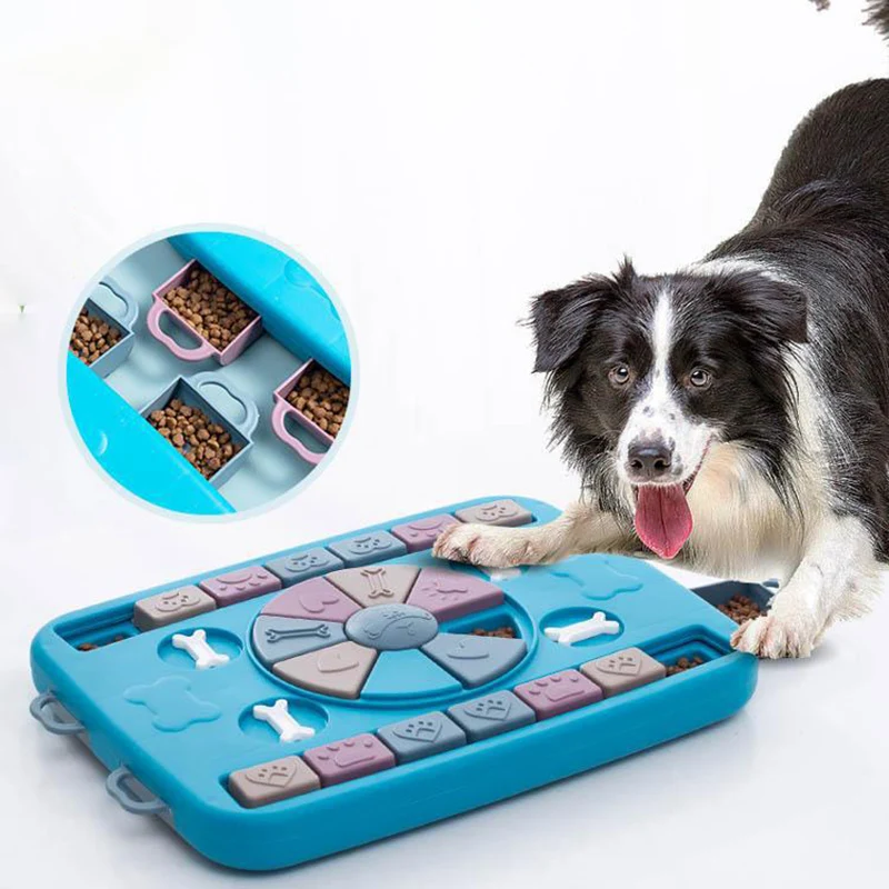 

Dog Puzzle Toys Pet Slow Food Plate Bite-resistant Intelligence Training Interactive Pet Feeding Supplies