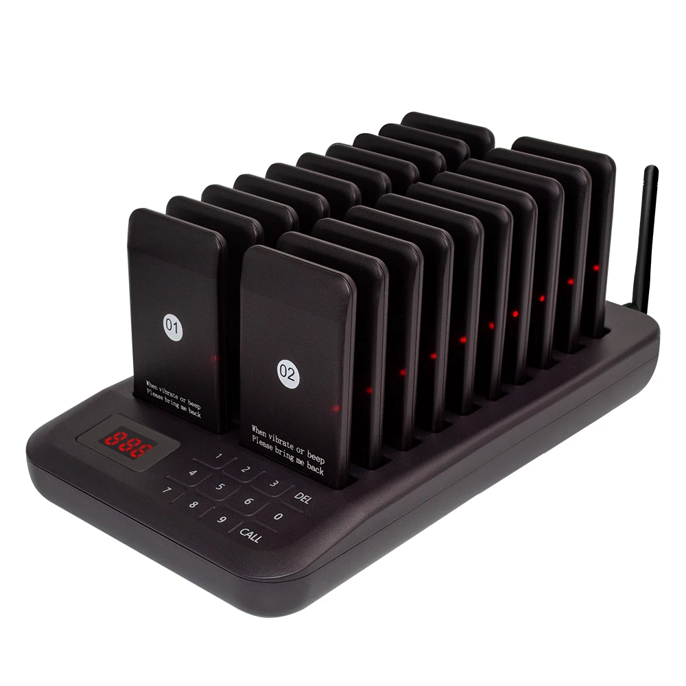 

CATEL CTP320 Wireless Coaster Guest Buzzer Restaurant Pager 20 Vibrating Pagers Service Paging System For Caf