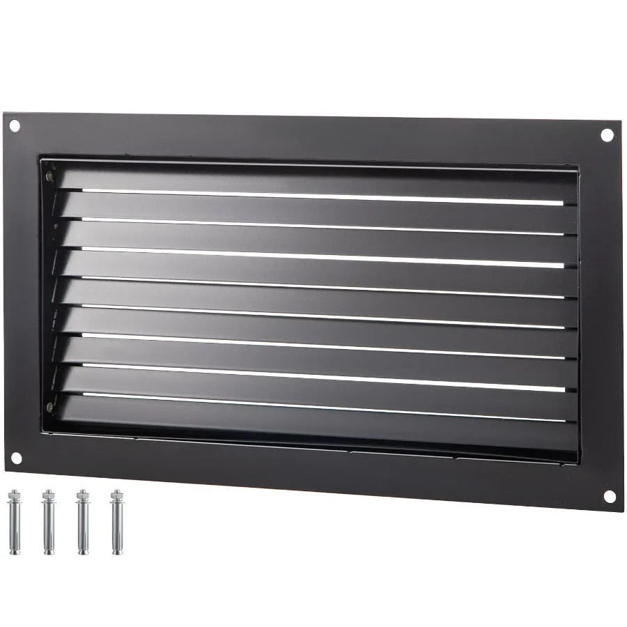 

Crawl Space Flood Vent 12 Height x 20 Width Foundation Flood Vent to Reduce Foundation Damage and Flood Risk Black Wall Mounte