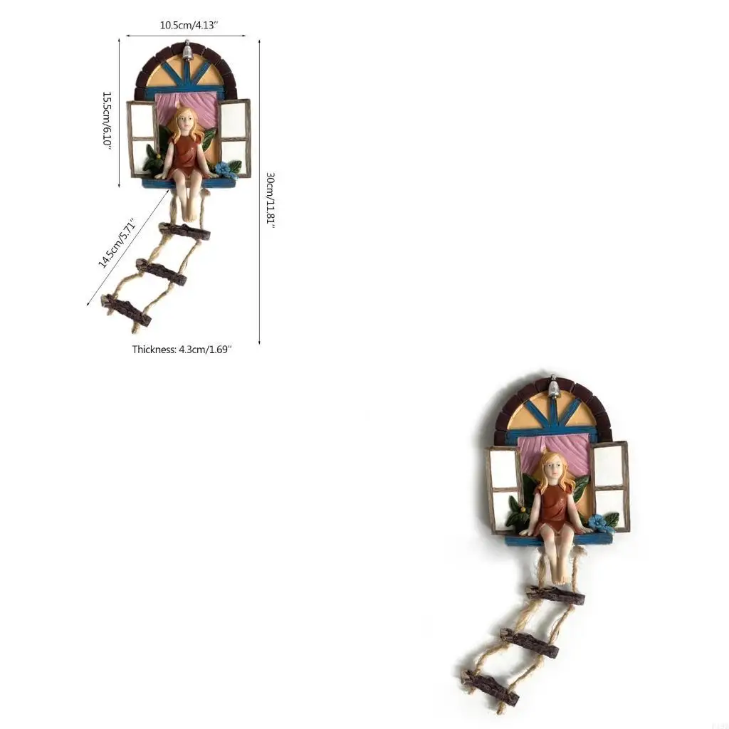 

F19B Outdoor Decoration Hanging Craft Garden Tree Pendant Decor Craft Accessories Statue Crafts Ornament for Art Collection,