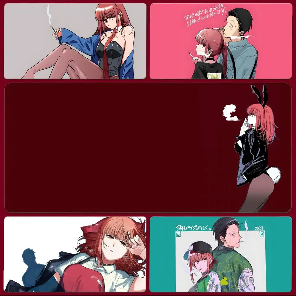 Manga Romance Smoking Behind The Supermarket With You Mouse Pad Large Gaming Mousepad with Stitched Edges Thickened Desk Mat PC