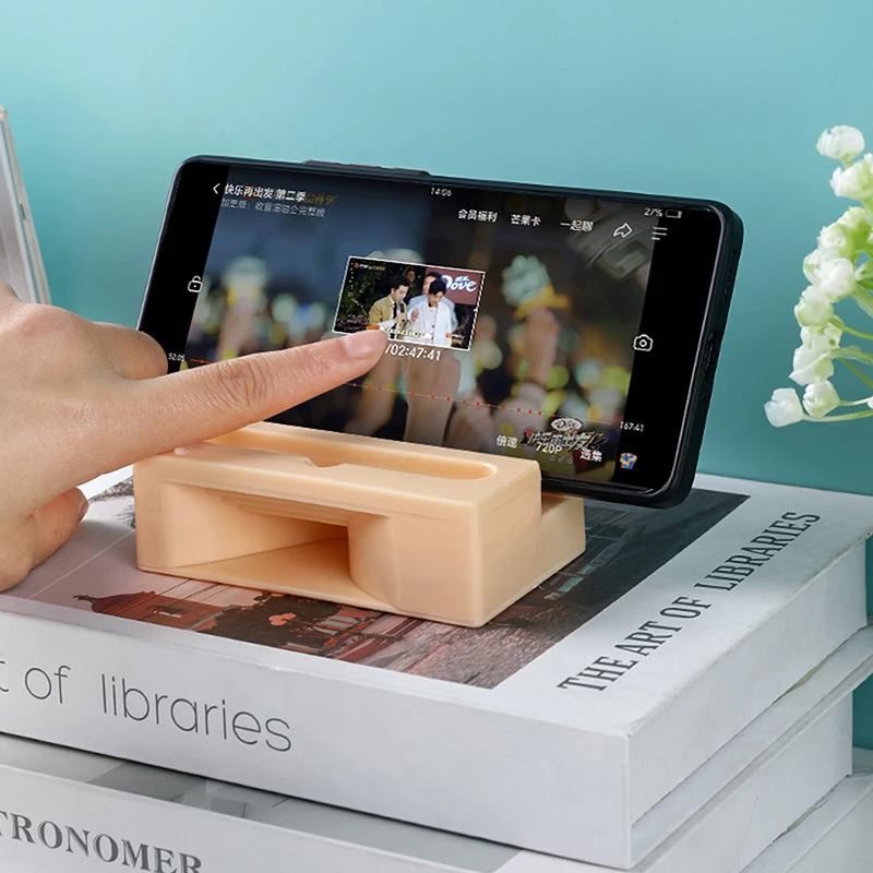 Phone Holder Stand Amplifier Cell Speaker Plastic Desk Colorful Sound Mobile Bracket Desktop Tablet Car Shower Cellphone Dock image 3